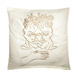 Housse de coussin brodé 