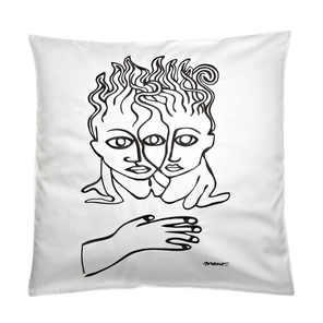 Housse de coussin brodé 